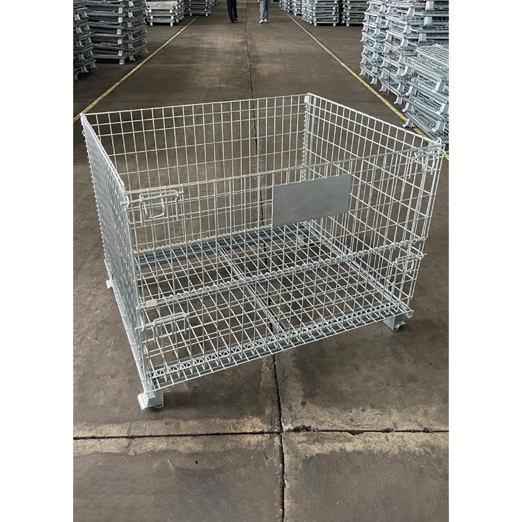 High Quality Heavy Duty Steel Wire Basket Mesh Pallet Cage