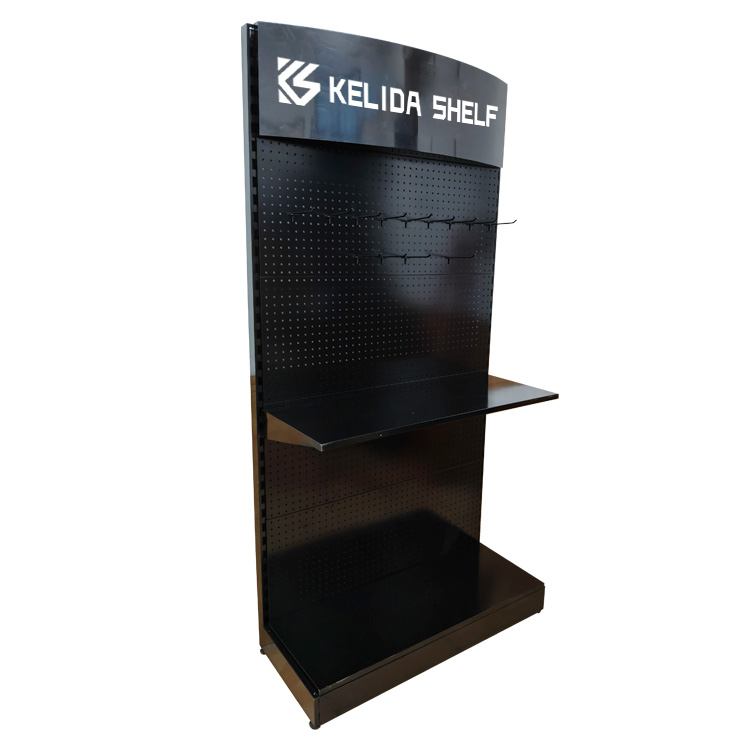 Retail Display and Tool Storage Free Standing PegBoard Display Rack for Tradeshow
