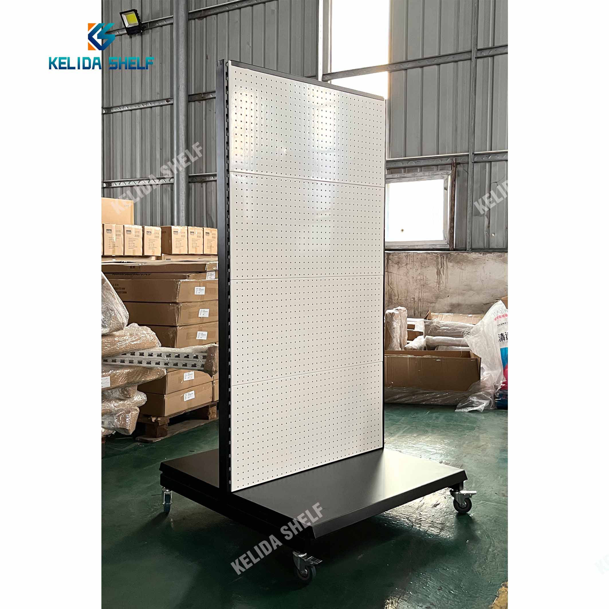 Metal Pegboard Display Stand Rack Peg Board Tools Display Rack Accessories Shops Display Stand