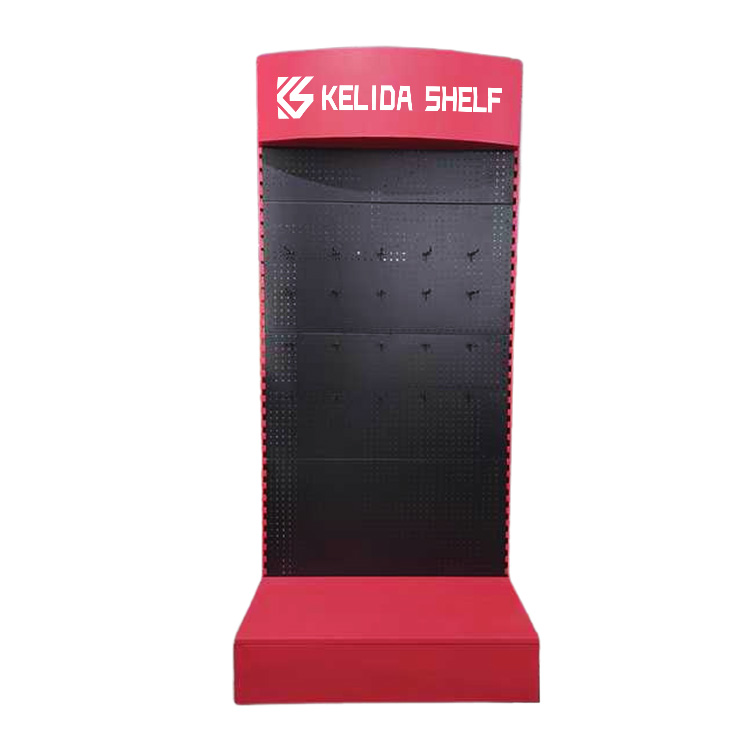 Retail Display and Tool Storage Free Standing PegBoard Display Rack for Tradeshow