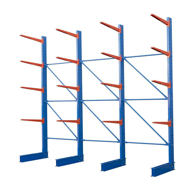 Space-Saving Single Side Steel Cantilever Shelf Adjustable Warehouse Racking for Fitness Equipment & Gym Gear Storagea
