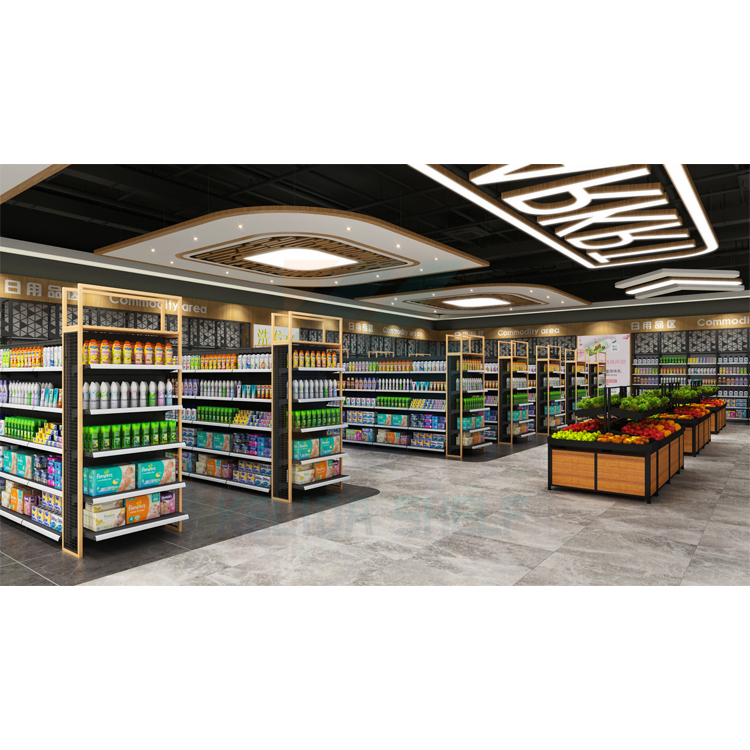 Rak Gondola Supermarket, Snack Display Gondola