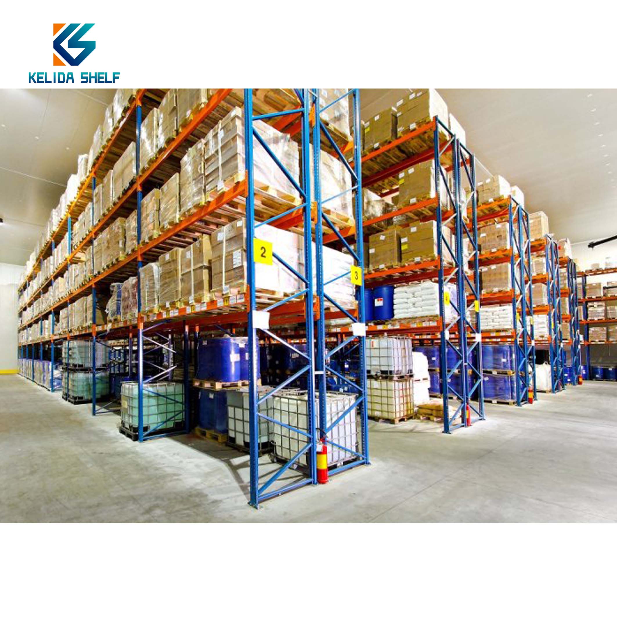 Long Service Life Adjustable Multipurpose Metal Rack Carpet Storage Racks Warehouse Double Deep Pallet Racking