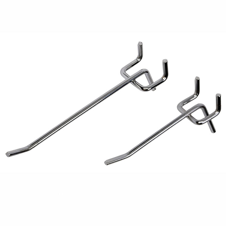 Metal Pegboard Hooks for Cardboard Display, Professional Corrugated Rack Hanging Hooks for Retail Store