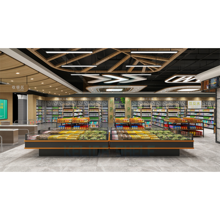 Rak Gondola Supermarket, Snack Display Gondola