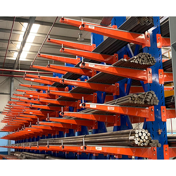 Galvanized Double Side Cantilever Rack, Outdoor & Indoor Heavy Duty Racking for PVC Pipes, Lumber, and Metal Bars