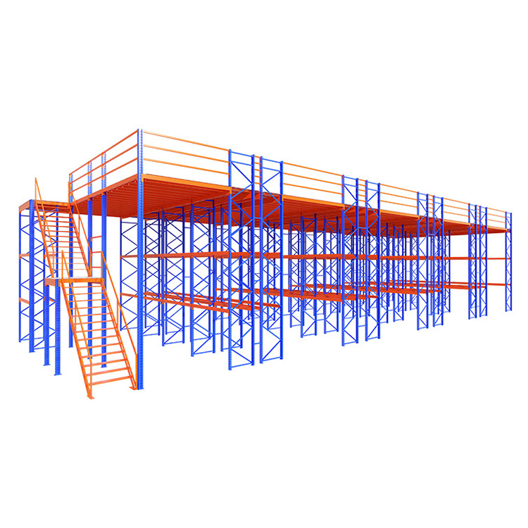 Warehouse Storage System Heavy Duty Steel Structure Platforms Mezzanine Rack