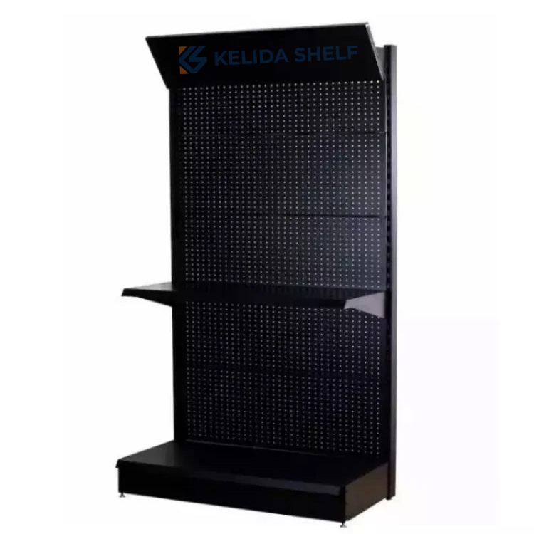 China Manufacturer Metal Pegboard Display Rack with Hooks Wholesale Retail Store Display Stand for Vietnam Thailand Philippines