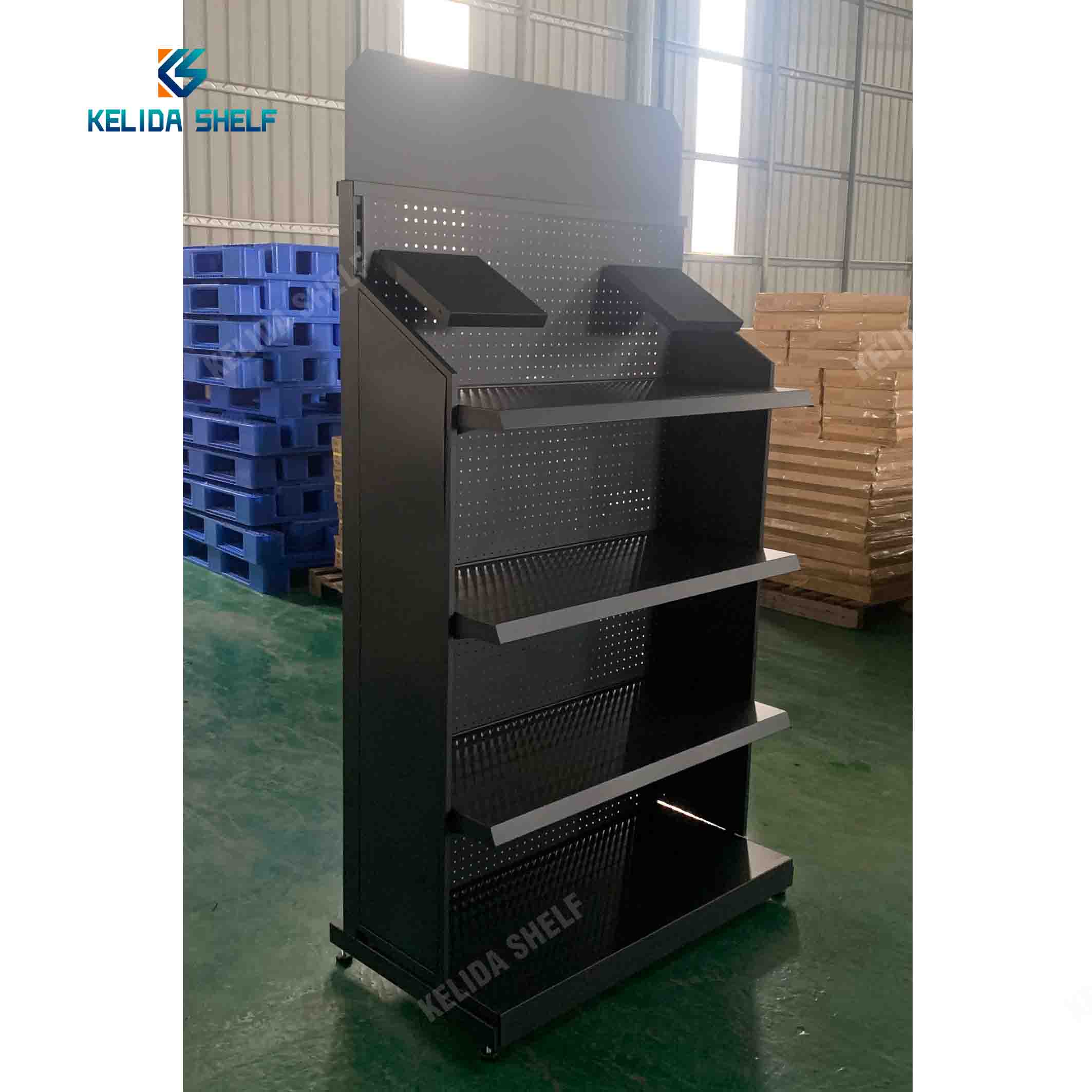 Wholesale Perforated Sheet Metal Display Auto Parts Display Rack