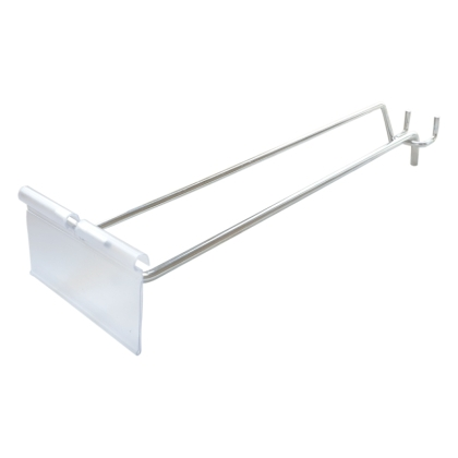 Universal Silver Metal Pegboard Hooks, Professional Retail Display Stand Hanging Hooks with Price Tag