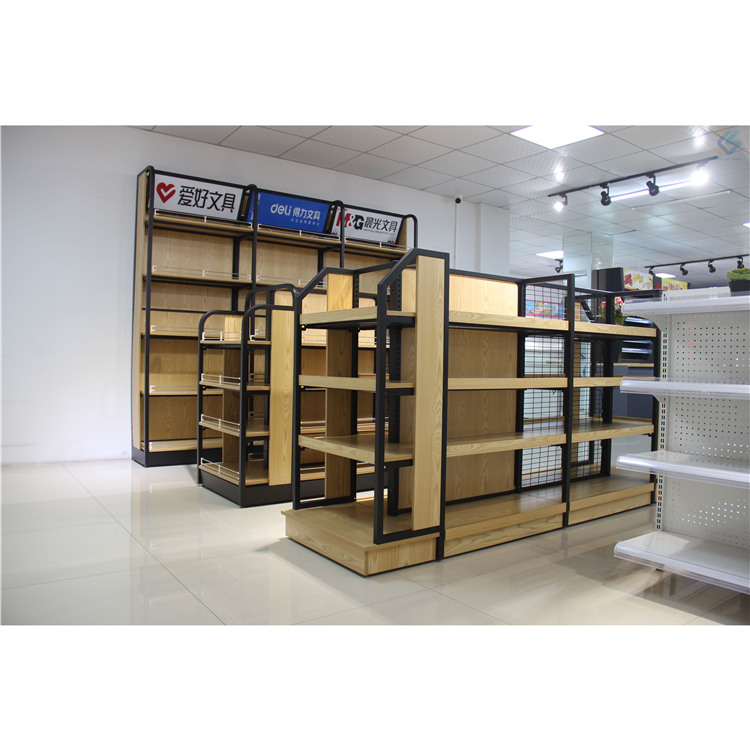 Miniso Shelf Manufacturer Wooden Display Racks Wood Shelf