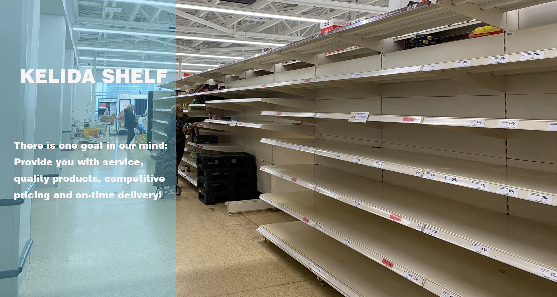 Supermarket Shelving Banner