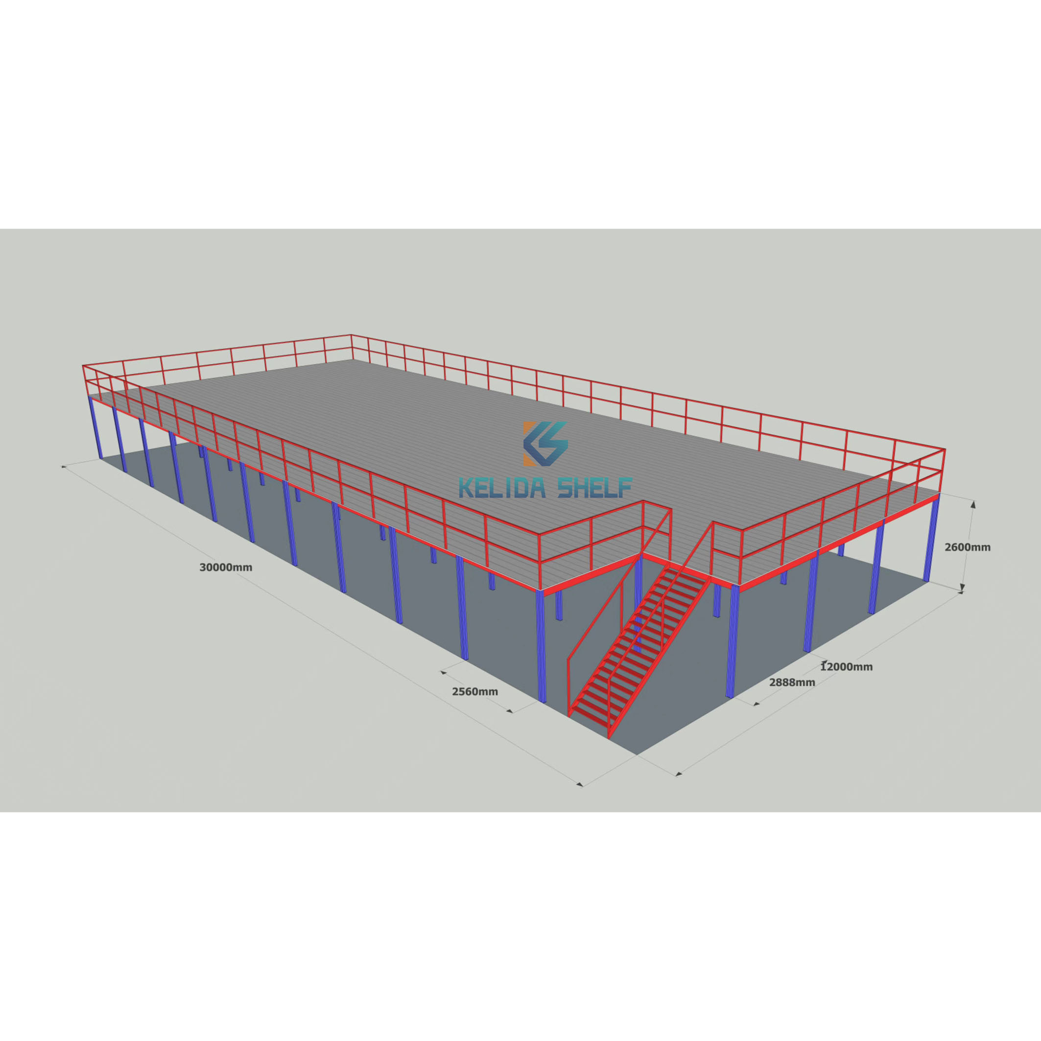 Mezzanine Rack,industrial Mezzanine,shelving Rack Mezzanine Floor for Storage Warehouse
