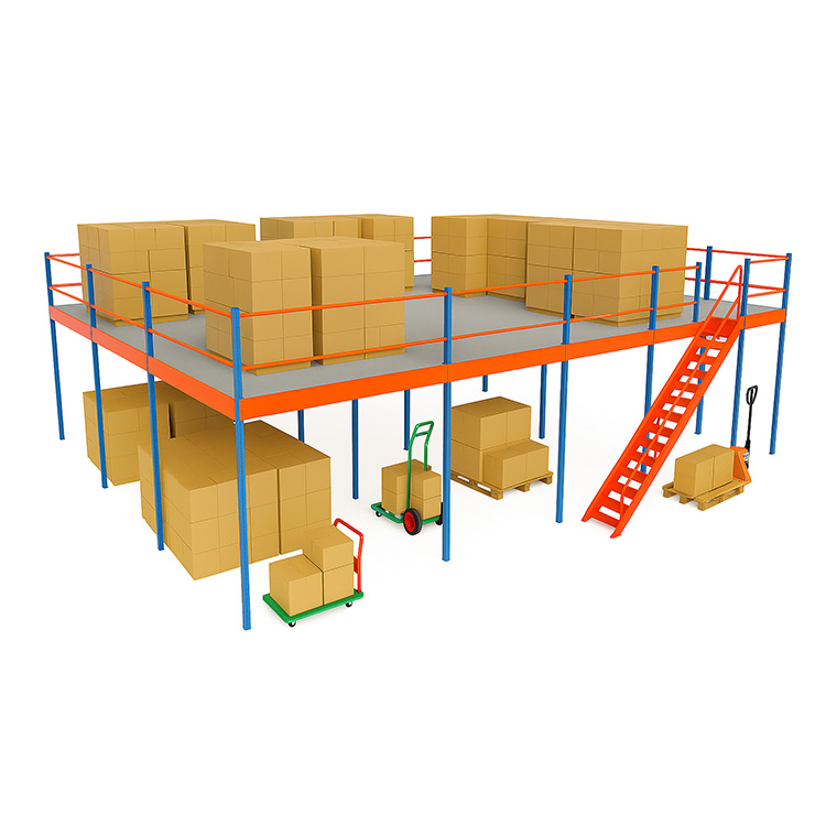 Heavy Duty Steel Mezzanine Floor Platform | 500kg/m² Capacity | Free Custom Design Support