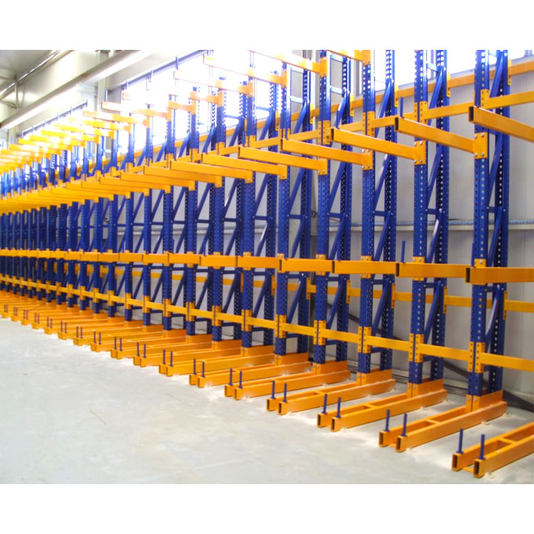 Adjustable Cantilever Rack Heavy Duty Warehouse Storage System for Pipes Steel Bars and Metal Profiles