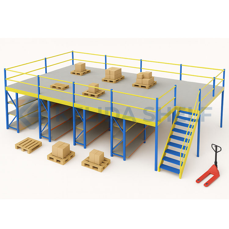 Warehouse Attic Rack Mezzanine Floor Steel Loft Platform Heavy Duty Storage Rack Multi-Level Structure for Industrial Use