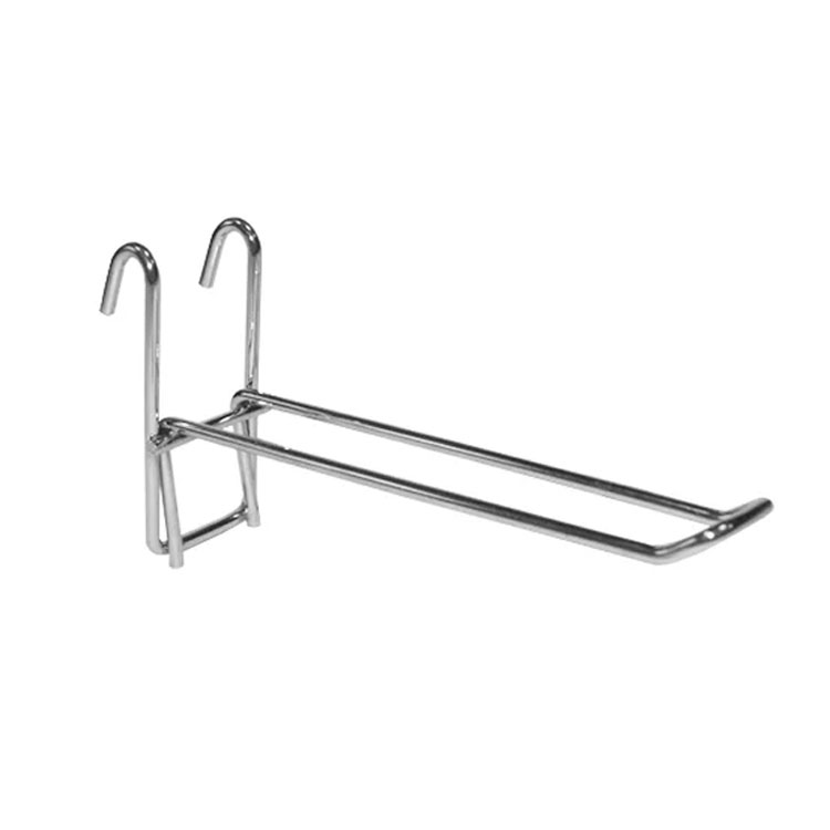 Silver Heavy Duty Gridwall Hooks for Retail Store, Rust Resistant Metal Display Hooks for Supermarket Grid Wall