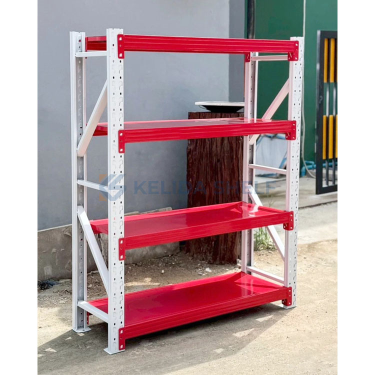 Light Duty Adjustable Metal Storage Rack Steel Shelving Unit for Warehouse and Workshop Display Factory Direct Custom Sizes