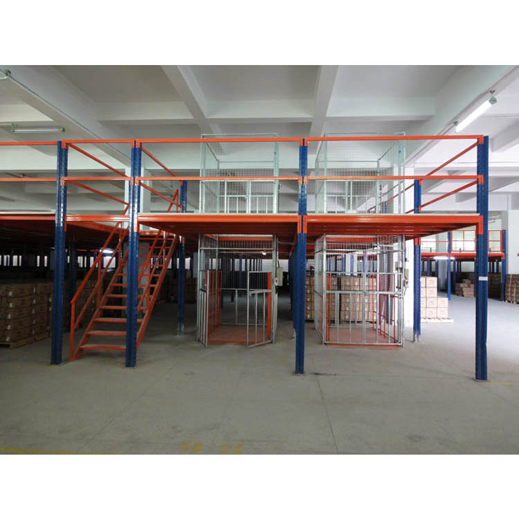 Cold Rolled Steel Mezzanine Floor Anti Corrosion Warehouse Storage Mezzanine Platform Industrial Racking System