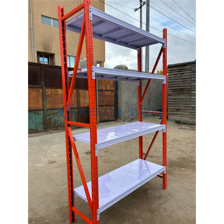 Adjustable Long Span Metal Storage Shelving Rack Medium Duty Steel Warehouse and Workshop Organization Storage Unit