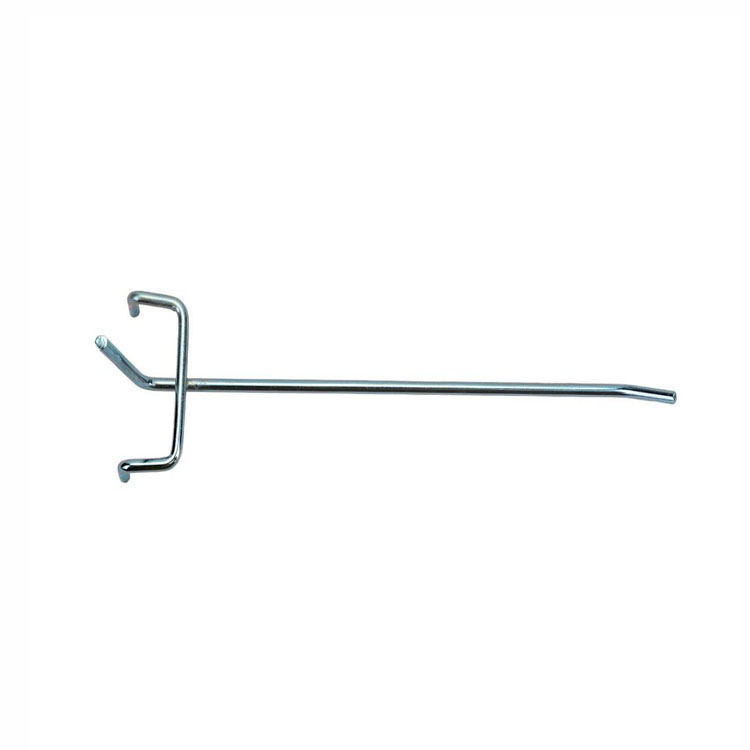 Factory Price Metal Steel Plastic Pegboard Hook, Secure Display Slatwall Hooks Hanger for Cardboard and Wire Rack