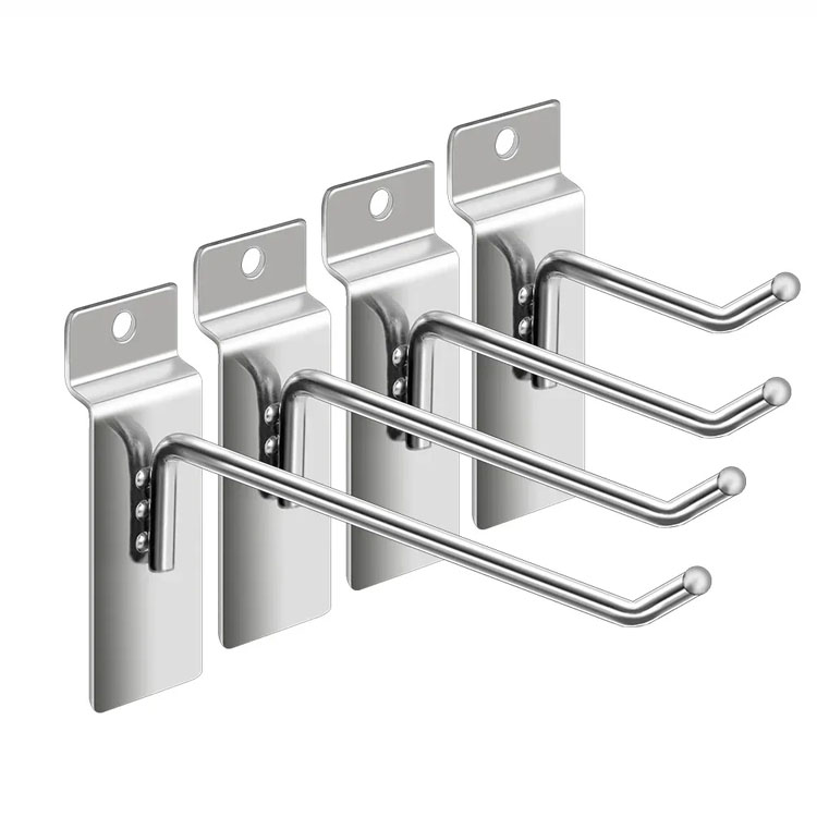 Metal Wire Slatwall Hooks for Wall Mounted Shop Display System
