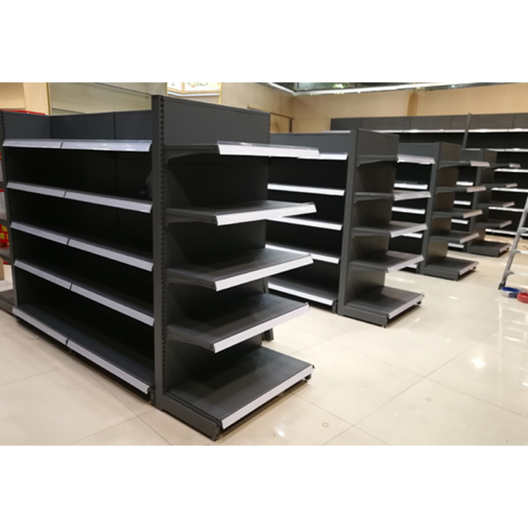Hot Selling Design Supermarket Gondola Metal Display Rack Supermarket Shelf Equipment With Shop Design