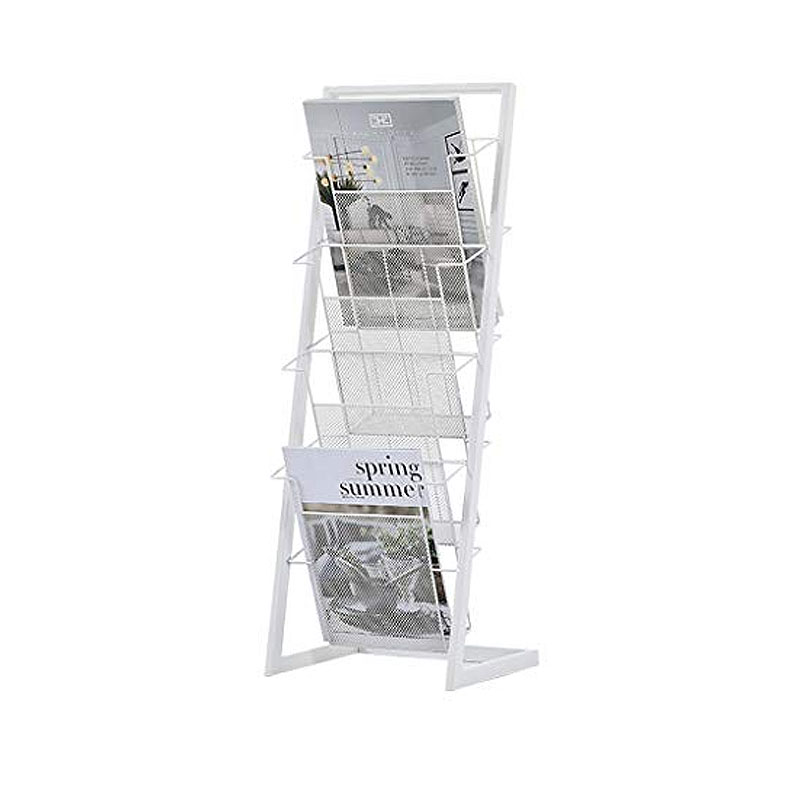 Factory Wholesale Metal Brochure Holder Display Rack Customized Logo Magazine Stand for Importers