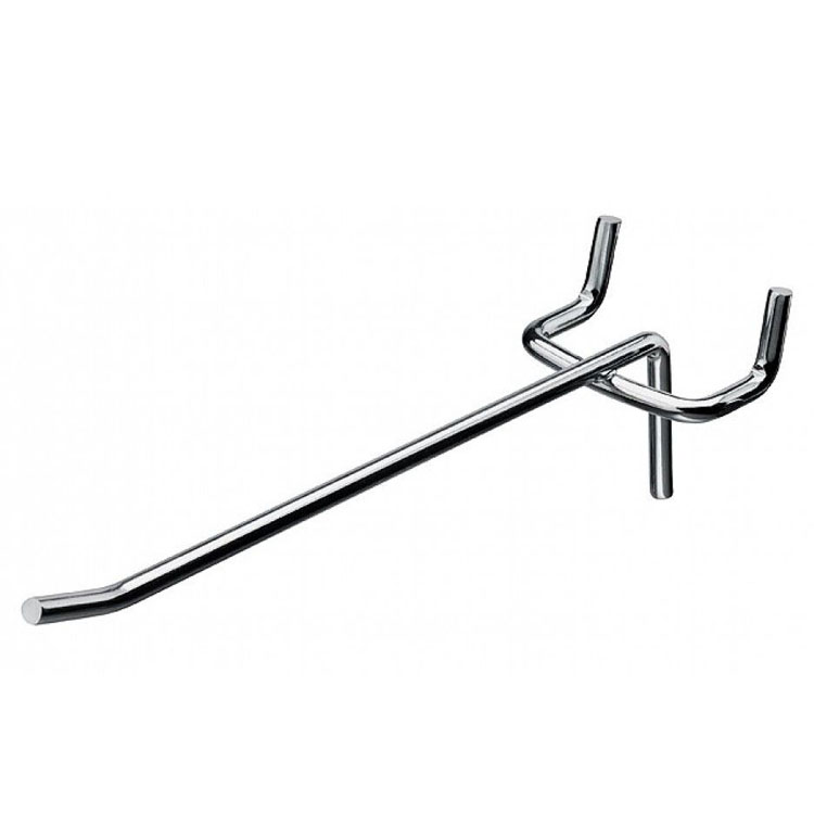 Custom Length Metal Pegboard Hooks, Professional Wall Display Hanging Hooks for Retail Shop and Garage Storage Kit