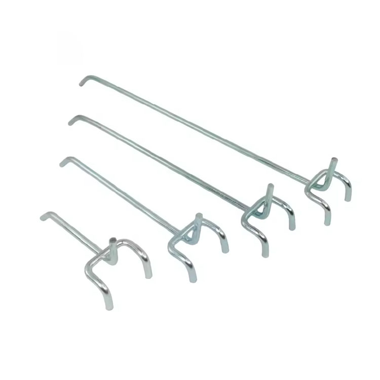 Custom Size Metal Pegboard Hooks, Heavy Duty Display Rack Hanger for Tool Shop & Garage Storage