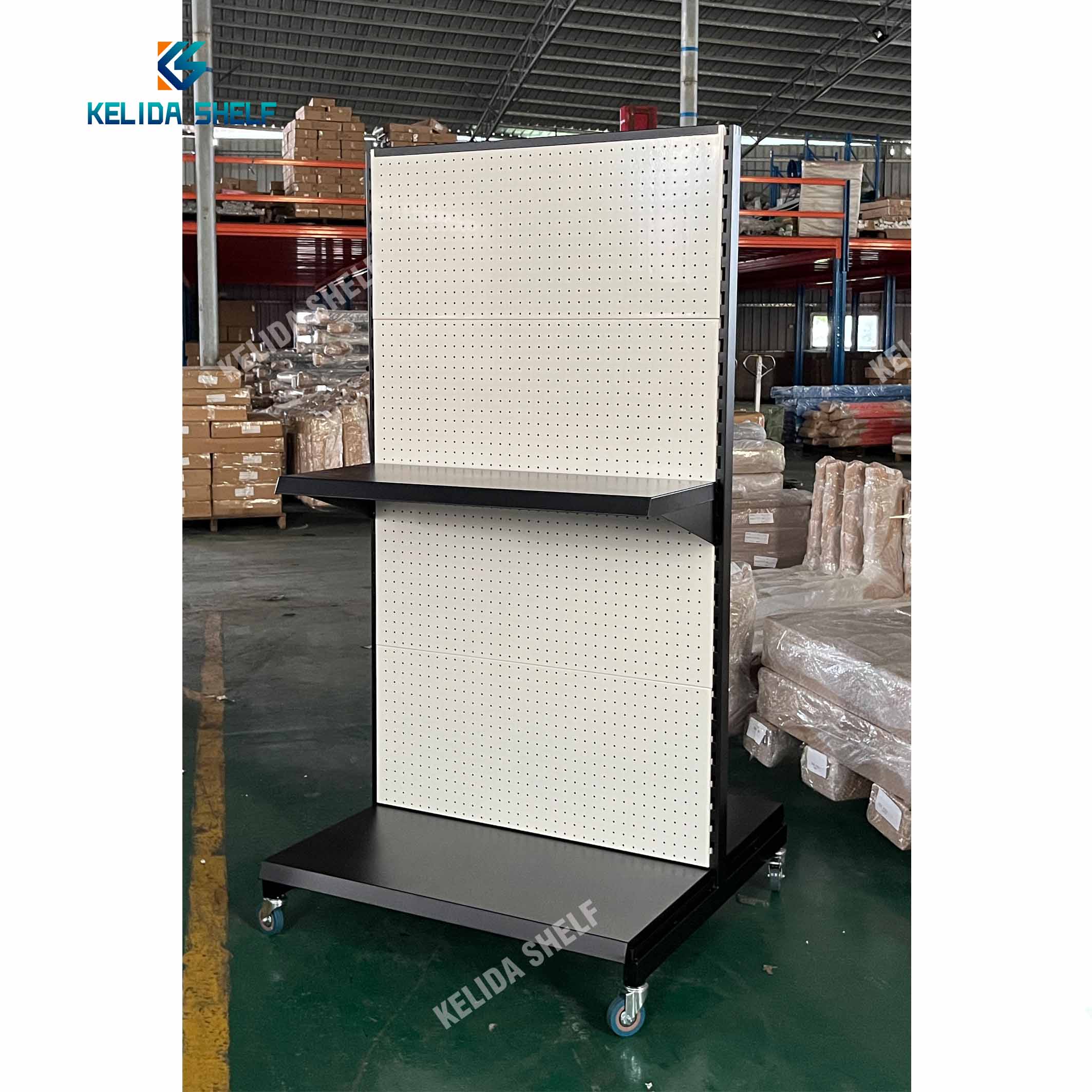 Metal Pegboard Display Stand Rack Peg Board Tools Display Rack Accessories Shops Display Stand