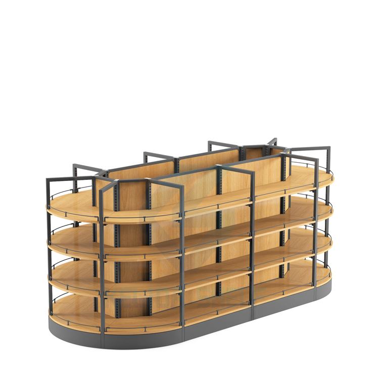 Medium Duty Super Market Display Rack, Supermarket Rack With Light