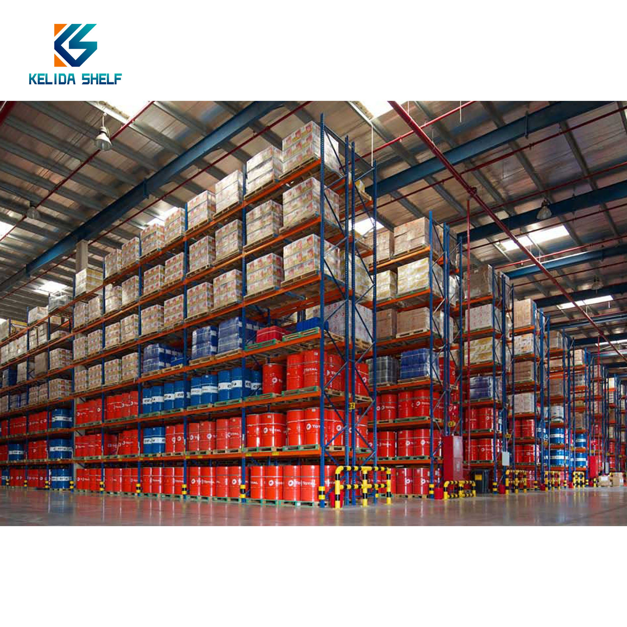 Kelida Factory Heavy Duty Steel Shelving Industrial Racking System Garage Storage Adjustable Shelf Warehouse Pallet Racks
