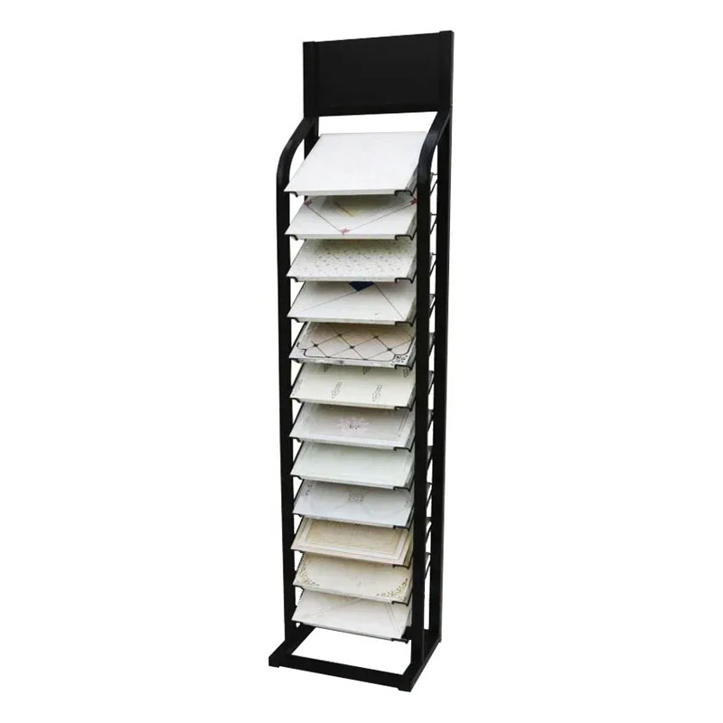 Custom Metal Magazine Display Rack Floor Standing Literature Brochure Holder for Stores and Bookshops
