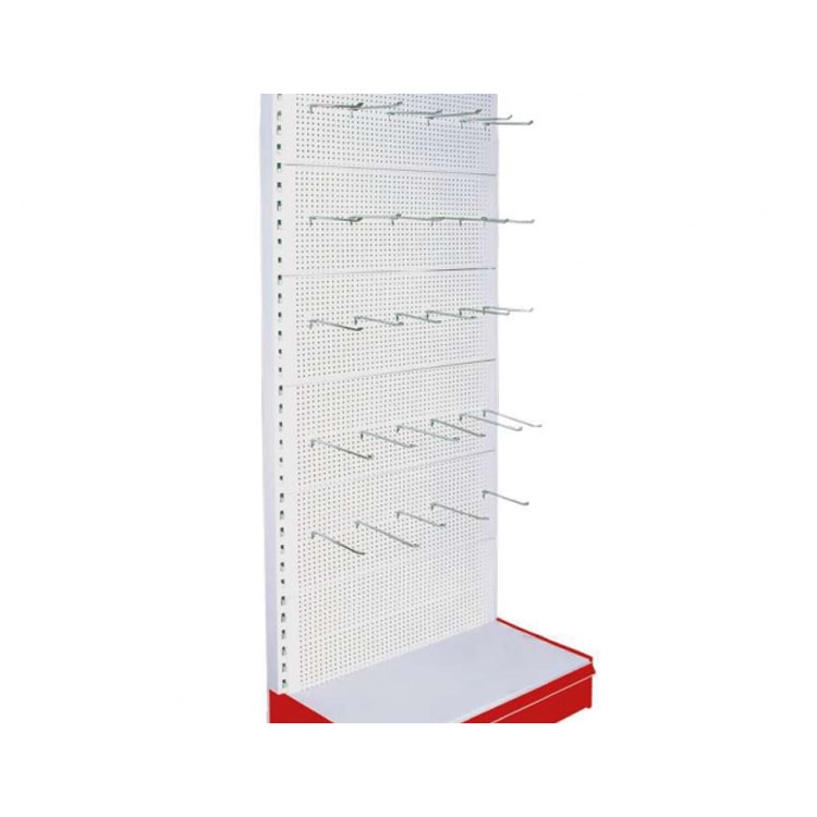 Heavy Duty Custom Metal Pegboard Display Rack with Hooks for Hardware Store Tool Accessories Display