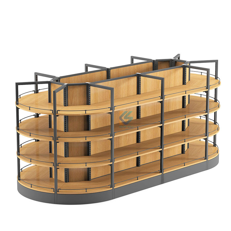 Grocery Store Retail Display Wooden Shelf Shelving Unit, Shelves Shop