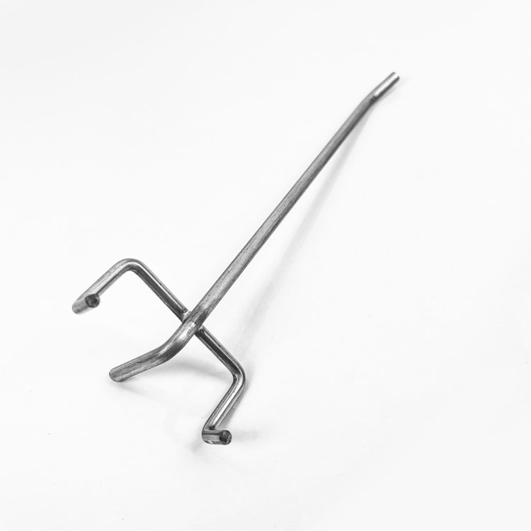 Industrial Heavy Duty Metal Pegboard Hooks, Chrome Plated Display Rack Hanging Hooks for Supermarket & Warehouse Storage