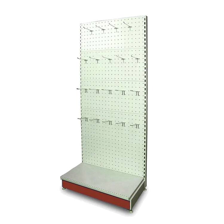 Heavy Duty Custom Metal Pegboard Display Rack with Hooks for Hardware Store Tool Accessories Display