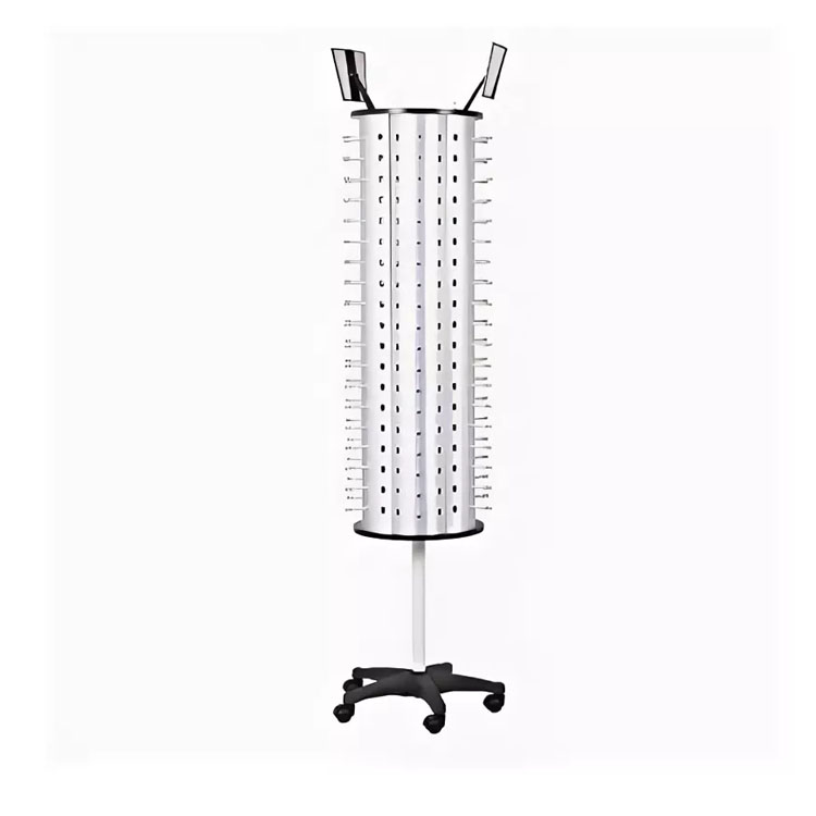 Commercial Retail Store Glasses Display Stand Rotating Eyewear Holder Shelf with Mirrors