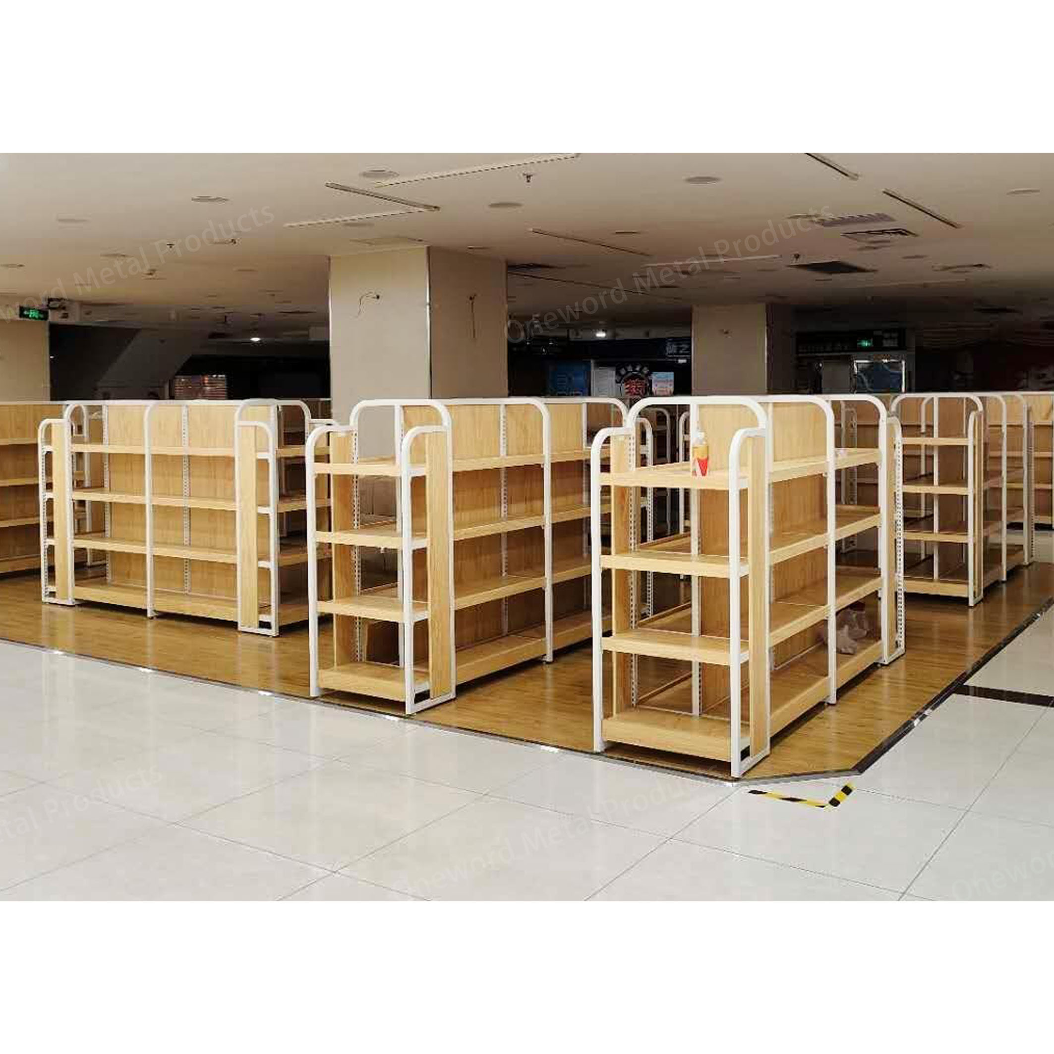 Convenience Store Goods Shelves Light Duty Supermarket Shop Store Display Wooden Shelf Shelving Rack