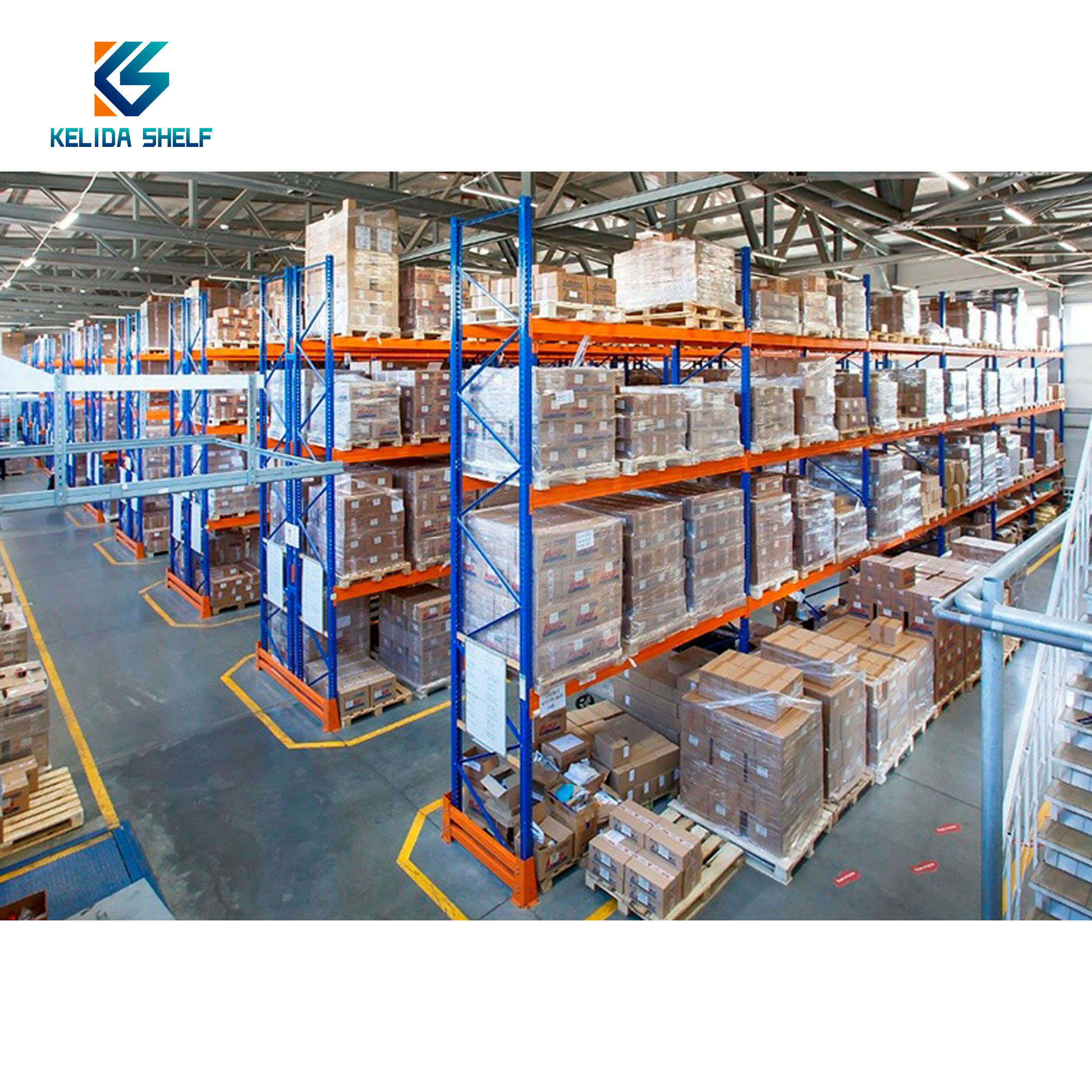 Customized  Industrial Steel Heavy Duty Warehouse Racking Storage Shelf Pallet Shelving System