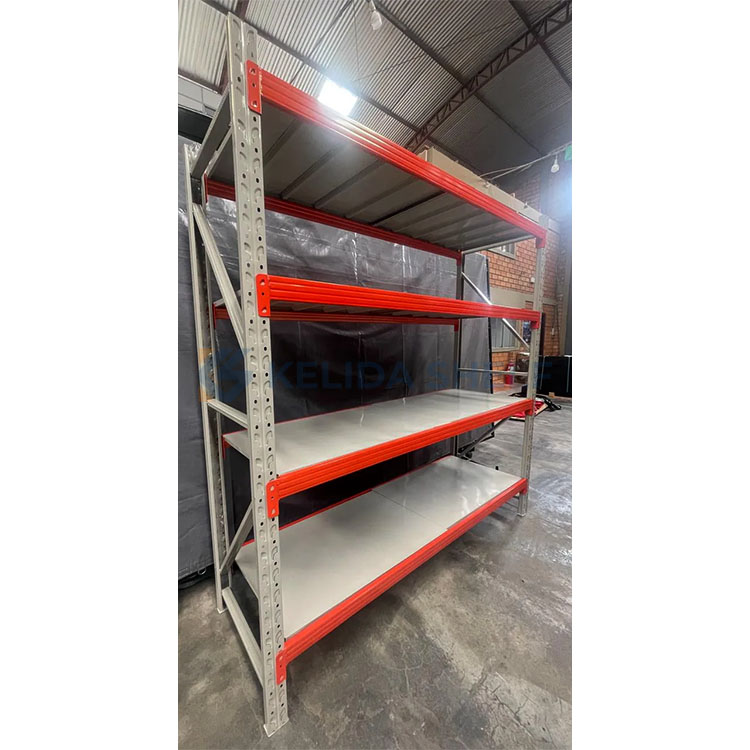 Adjustable Medium Duty Boltless Metal Storage Rack Steel Shelving for Warehouse and Workshop Storage Cold Rolled Steel Frame