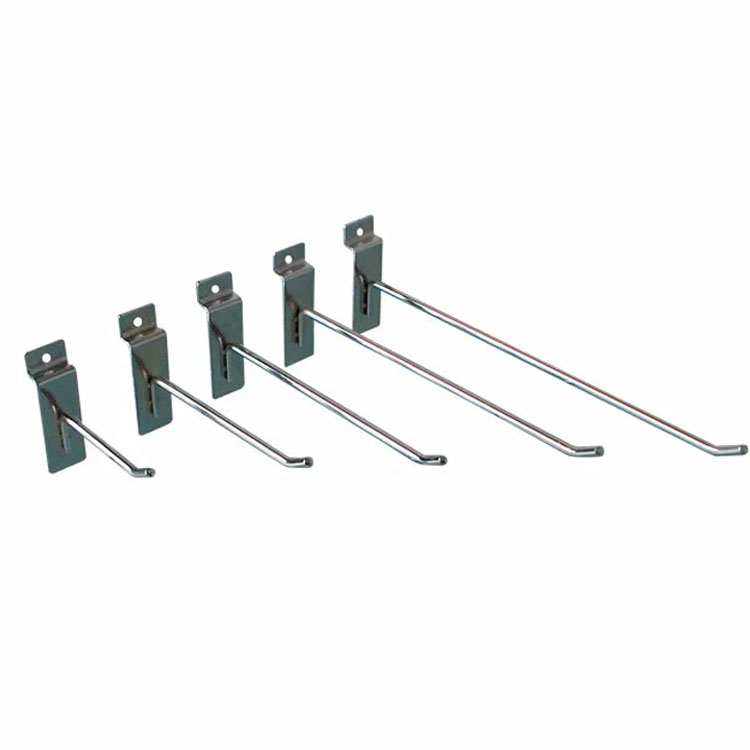 Eco-friendly Metal Counter Display Rack Including Slatwall Hooks for Small Product Hanging