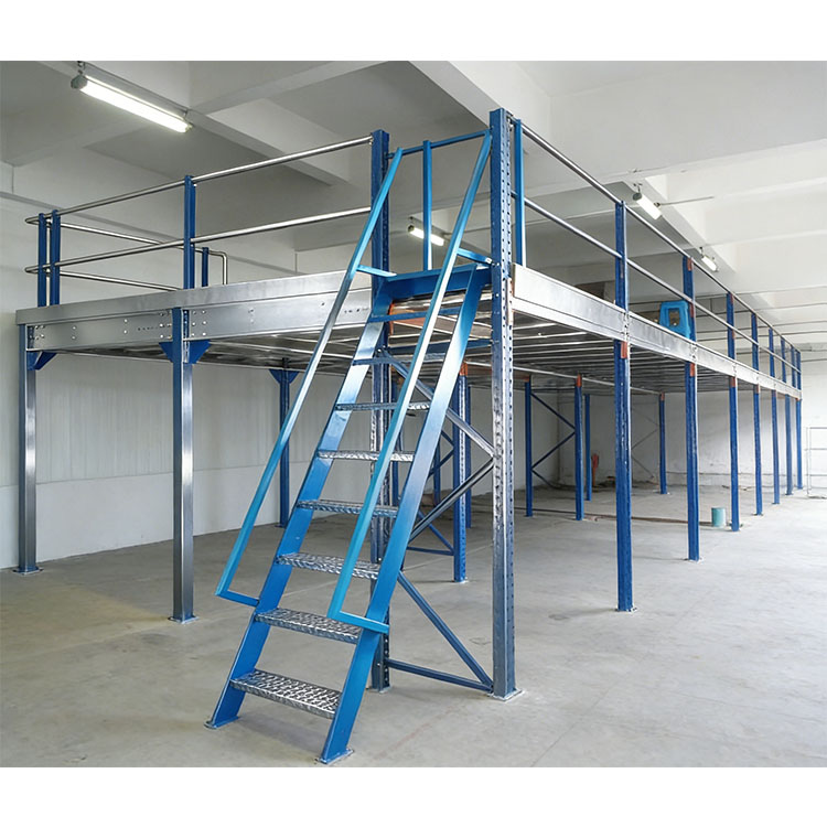 Heavy Duty Steel Mezzanine Floor System Built for Industrial Warehouse Storage Projects