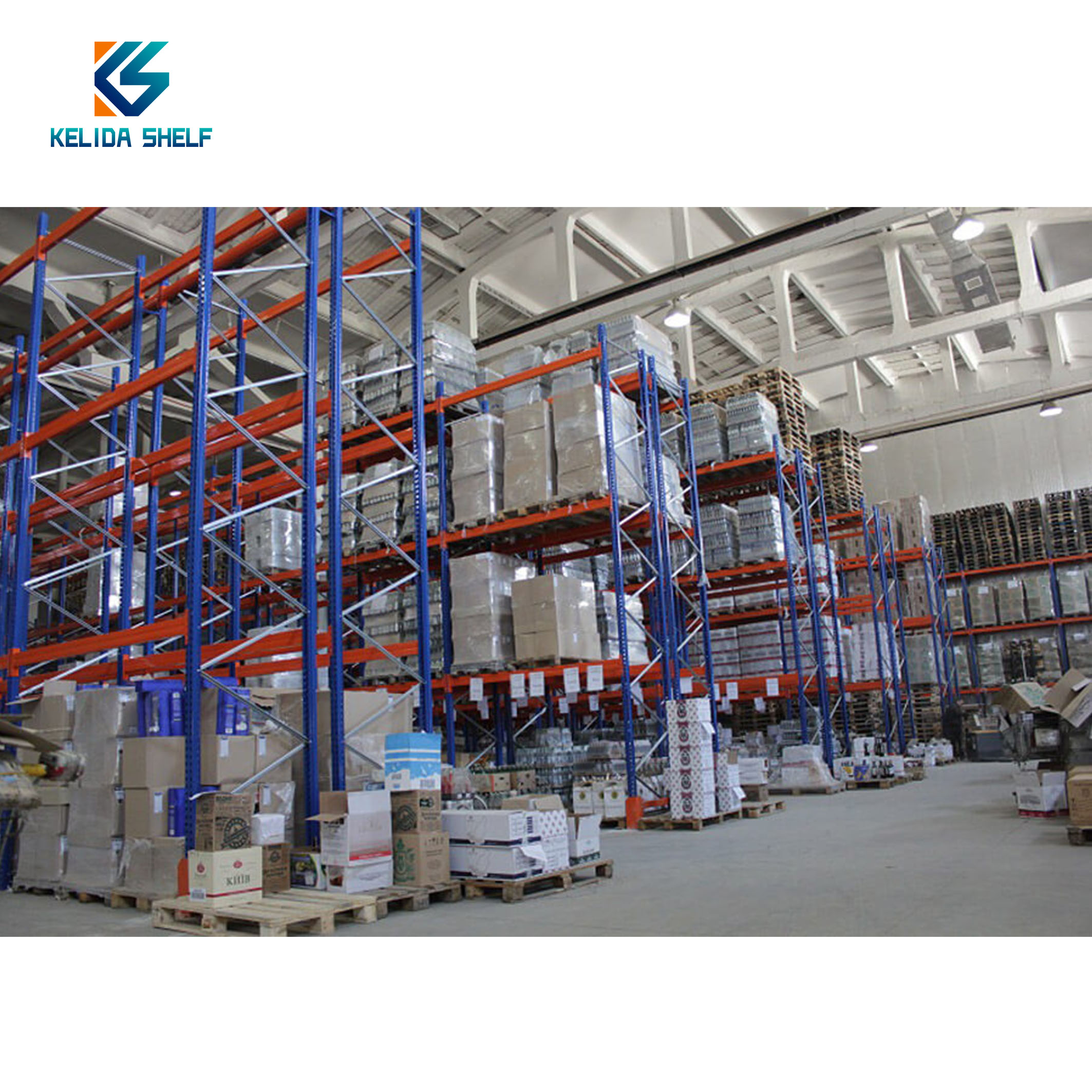 Warehouse Racks Large Capacity Selective Racking Heavy Duty Shelves Industrial Steel Pallet Rack System