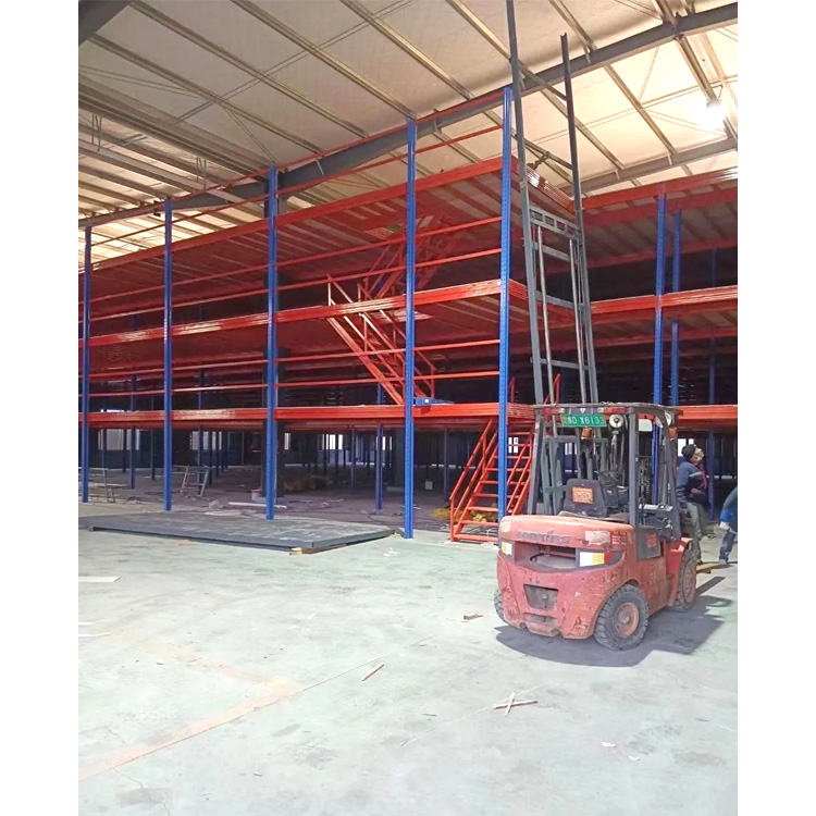 Cold Rolled Steel Mezzanine Floor Anti Corrosion Warehouse Storage Mezzanine Platform Industrial Racking System