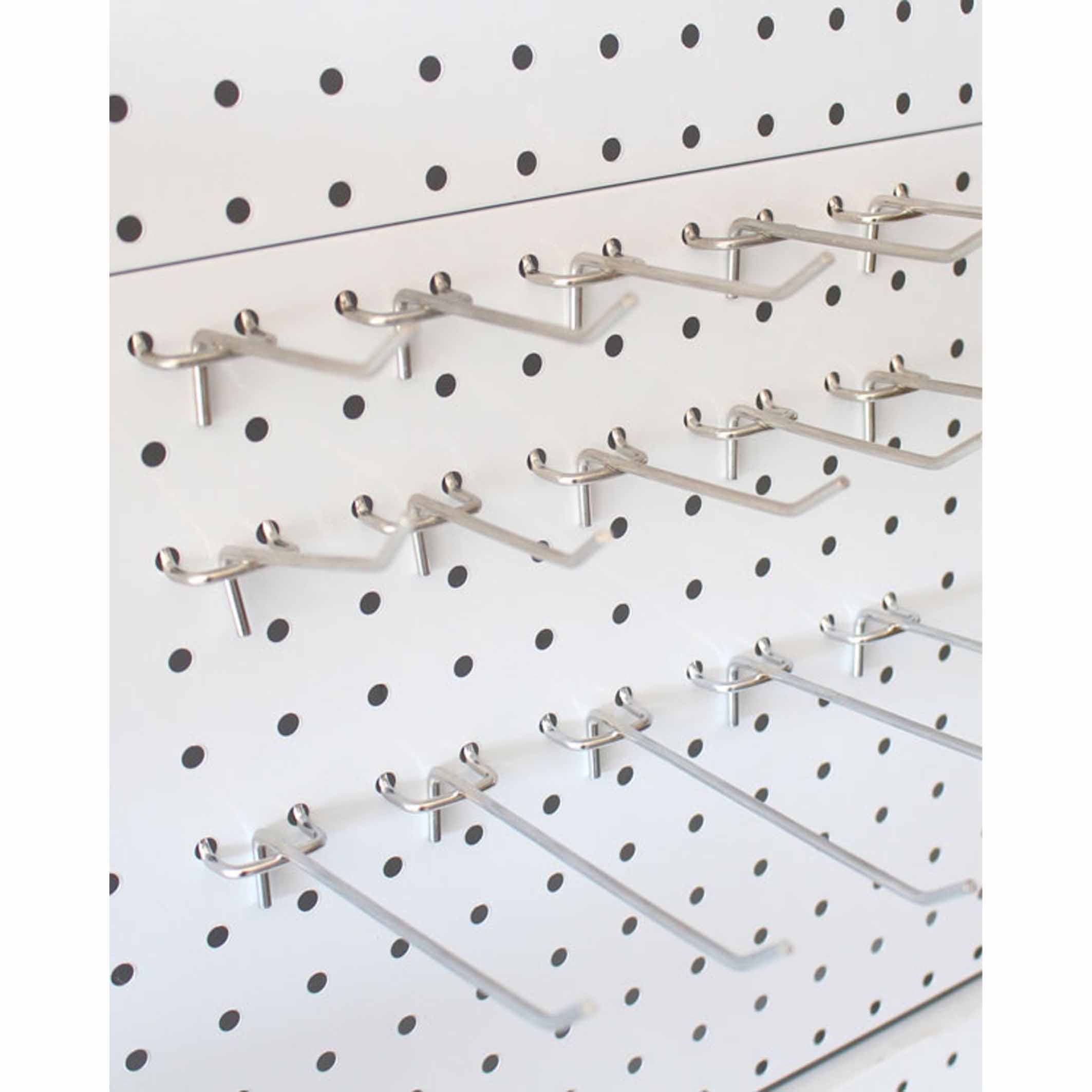 Supermarket Retail Display Pegboard Hanging Hooks Hardware Store Accessories Peg Board Metal Wire Hook