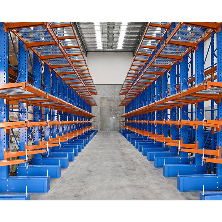 Industrial Cantilever Racks for Steel Pipe Metal Bar Tube and Long Material Warehouse Storage System