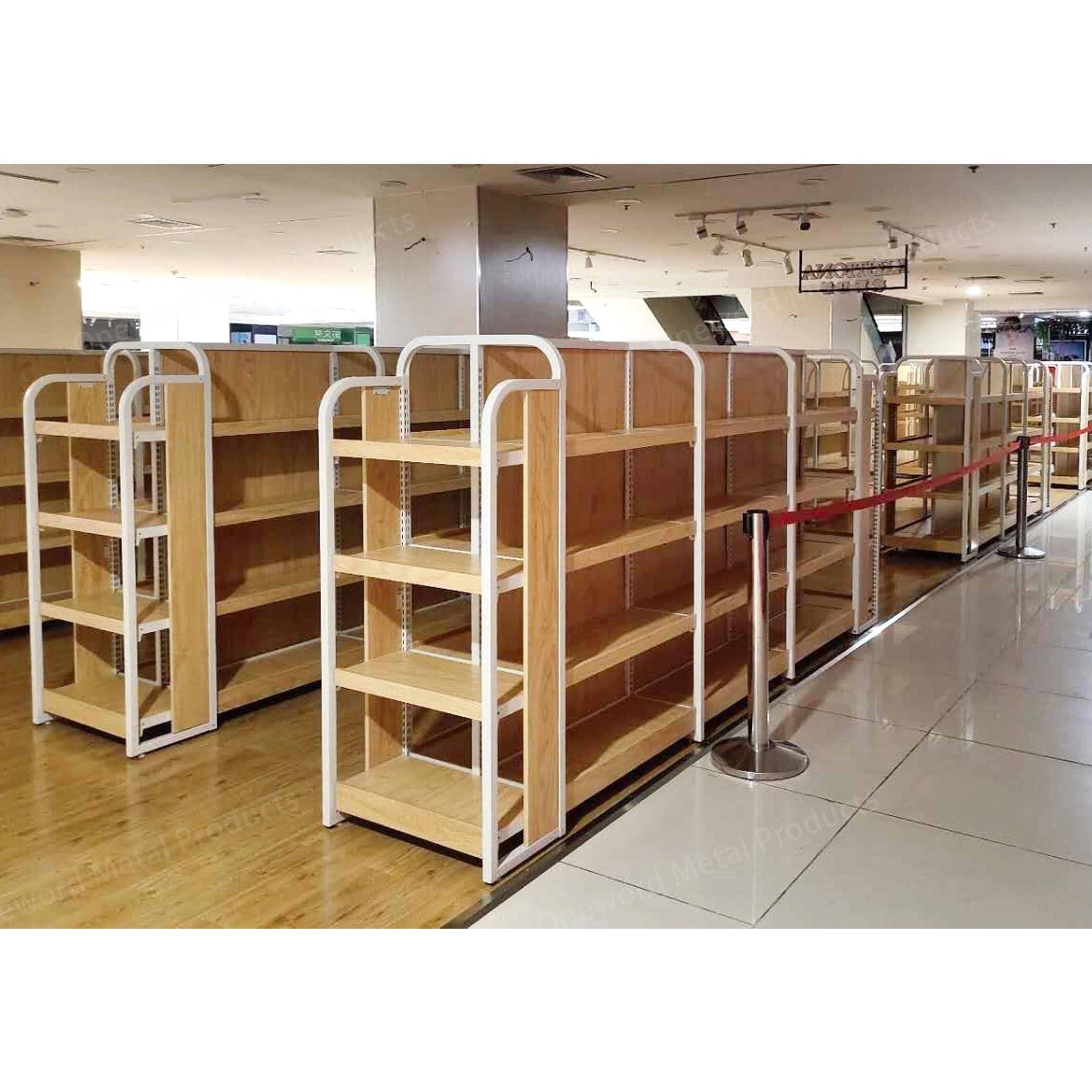 Convenience Store Goods Shelves Light Duty Supermarket Shop Store Display Wooden Shelf Shelving Rack