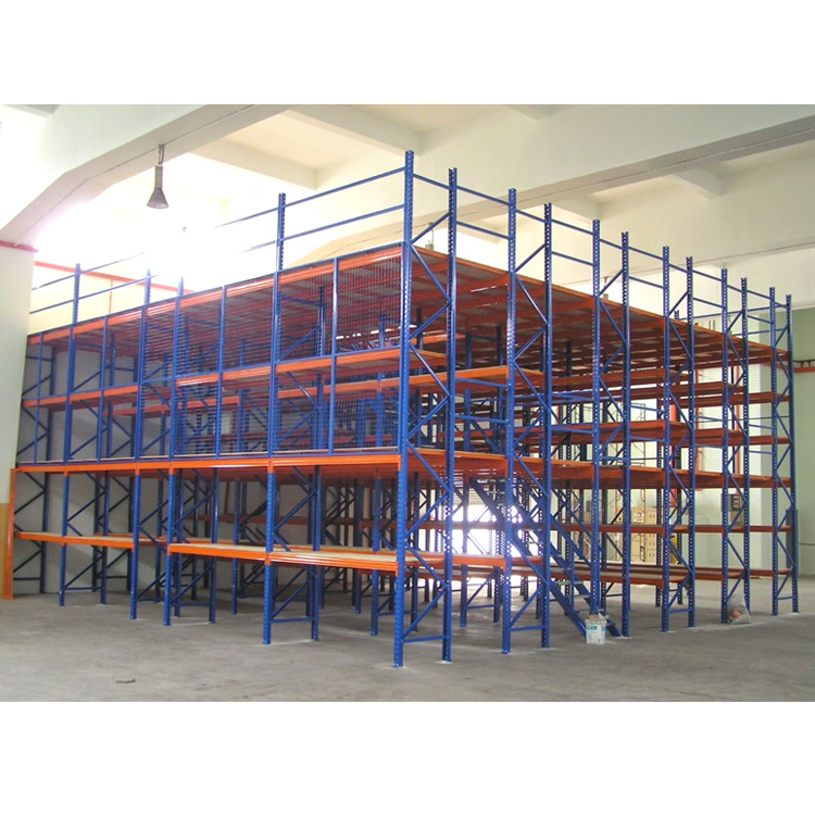 Cold Rolled Steel Mezzanine Floor Anti Corrosion Warehouse Storage Mezzanine Platform Industrial Racking System